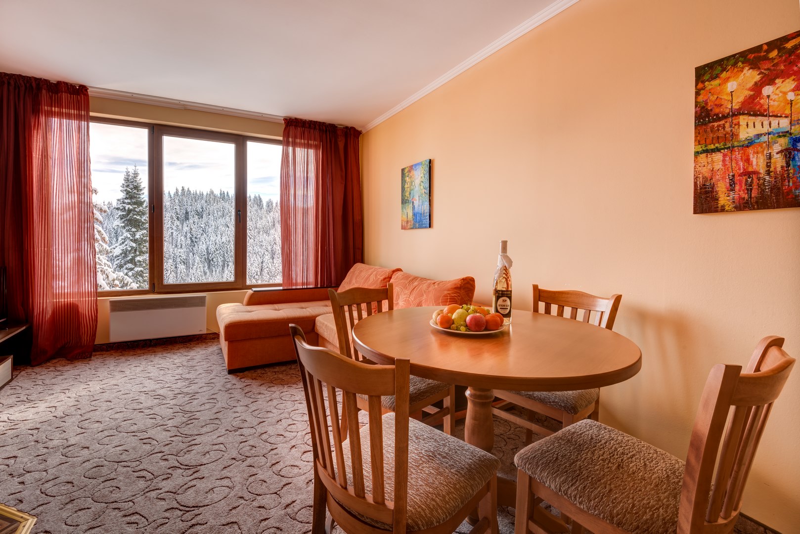 Однокомнатные апартаменты в горной лодже