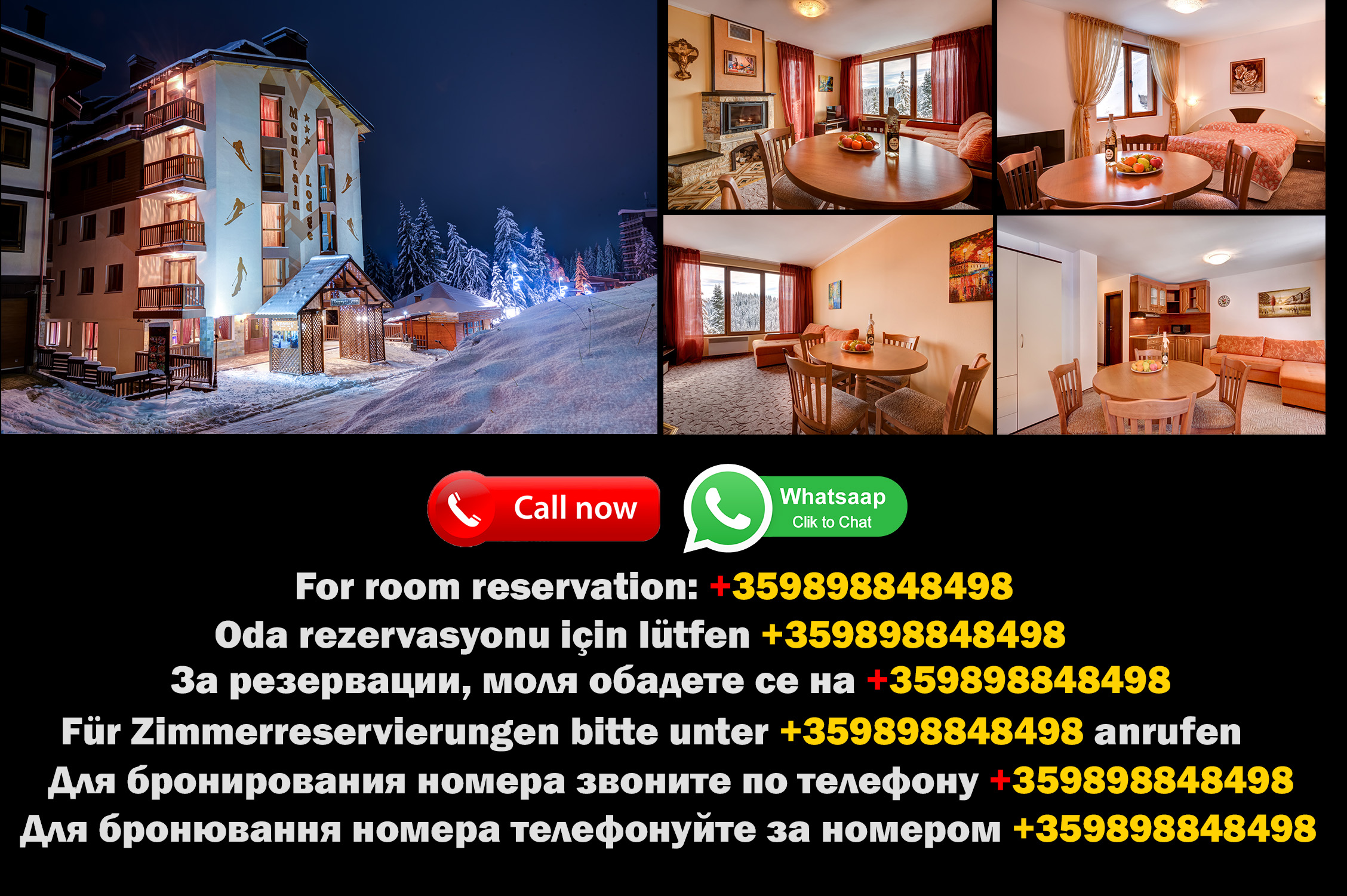 Découvrez le charme des Hôtels de Pamporovo à Pamporovo, situés en plein cœur du Mountain Lodge Hotel !